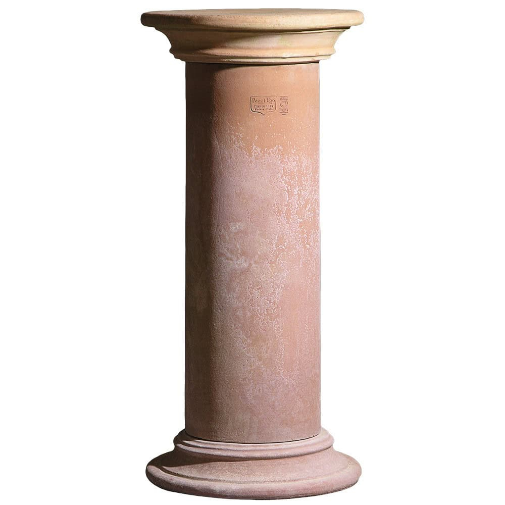 Colonne en terre cuite d’Impruneta avec chapiteau lisse
